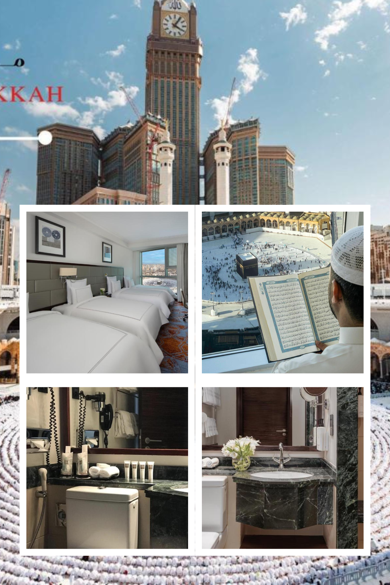 Swissotel Makkah Kamar Classic Quadruple Pemandangan Kabah